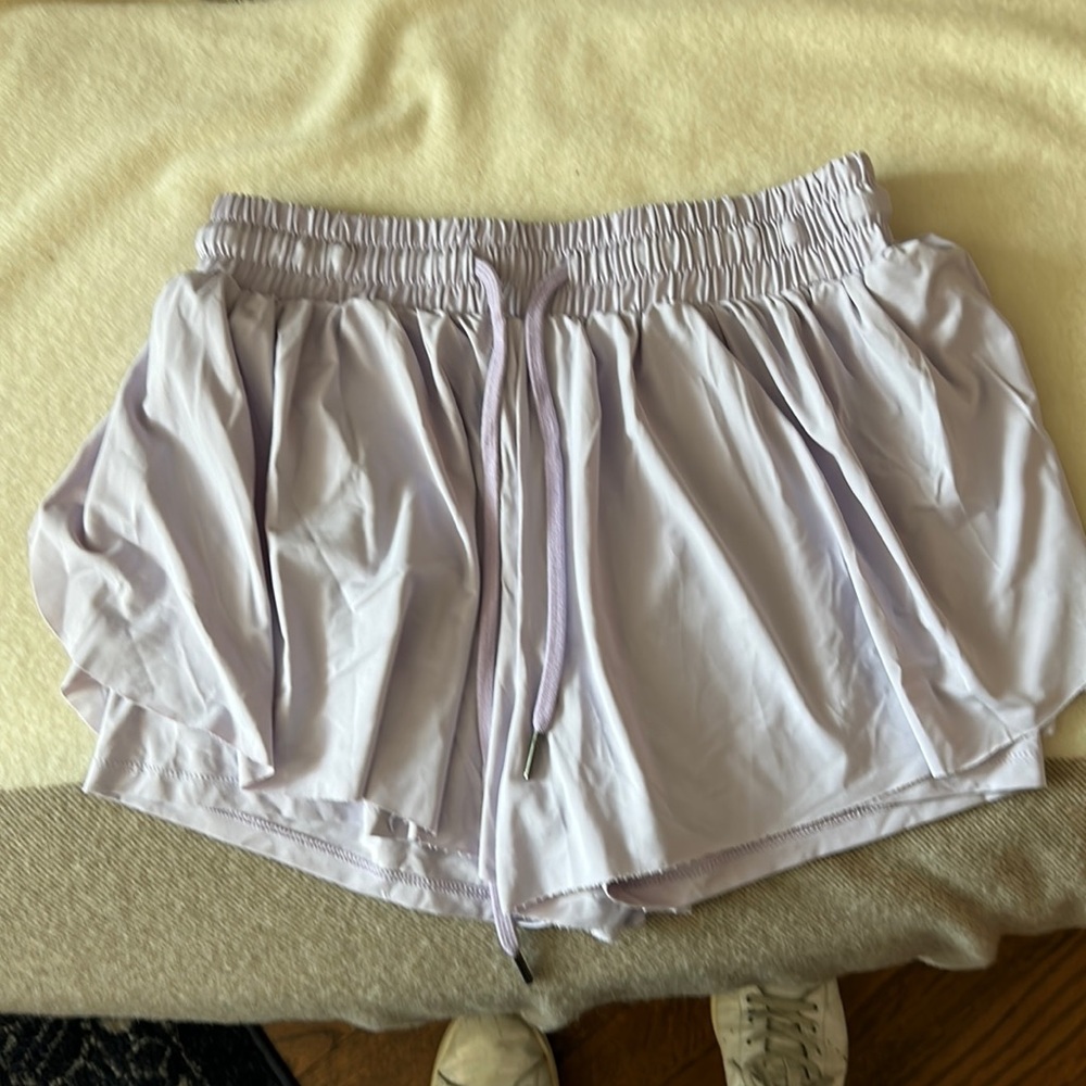 Lavender running shorts